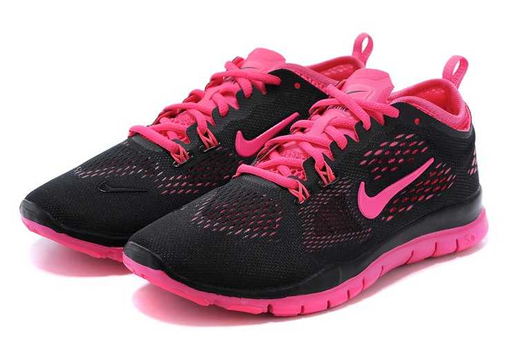 Nike Free 5.0 V2 femme boutique en ligne le dernier basket noir rose pas cher